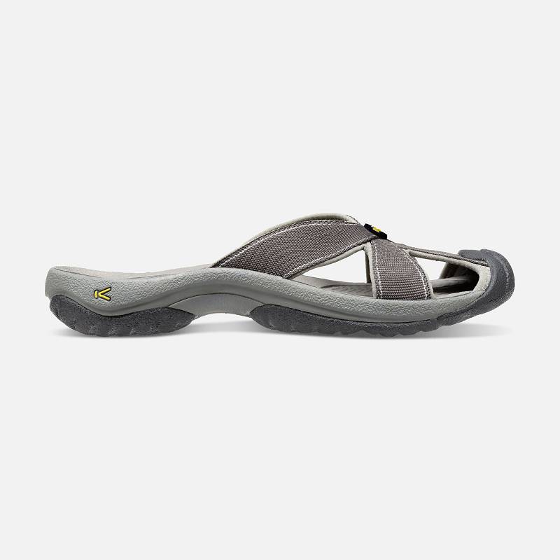 Keen Bali Badelatschen Damen DE-76301 Magnet/Neutral Gray - Keen Damenschuhe Grau